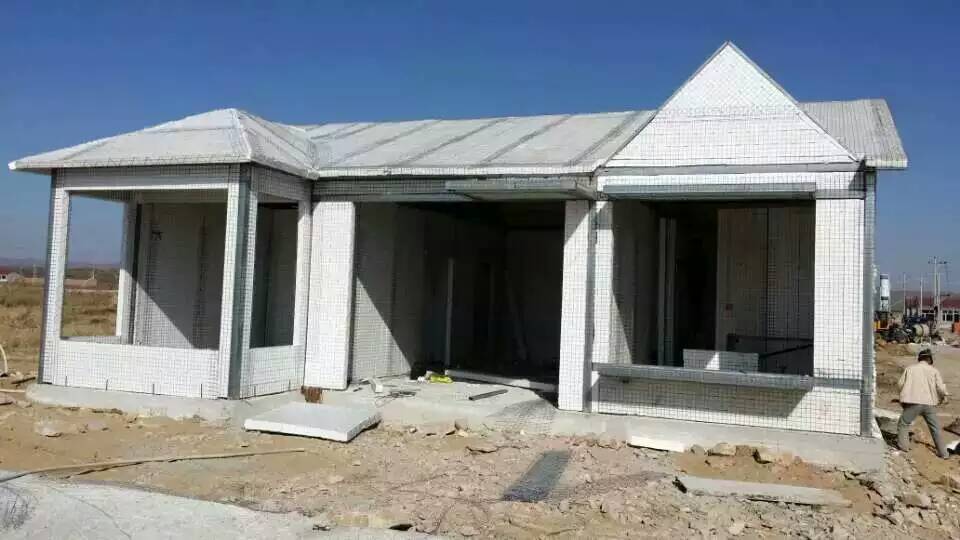 泰柏板建造的新型環保抗震房屋竣工了